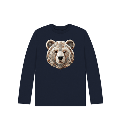 Navy Blue Printed Kids T-Shirt