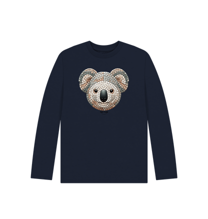 Navy Blue Printed Kids T-Shirt