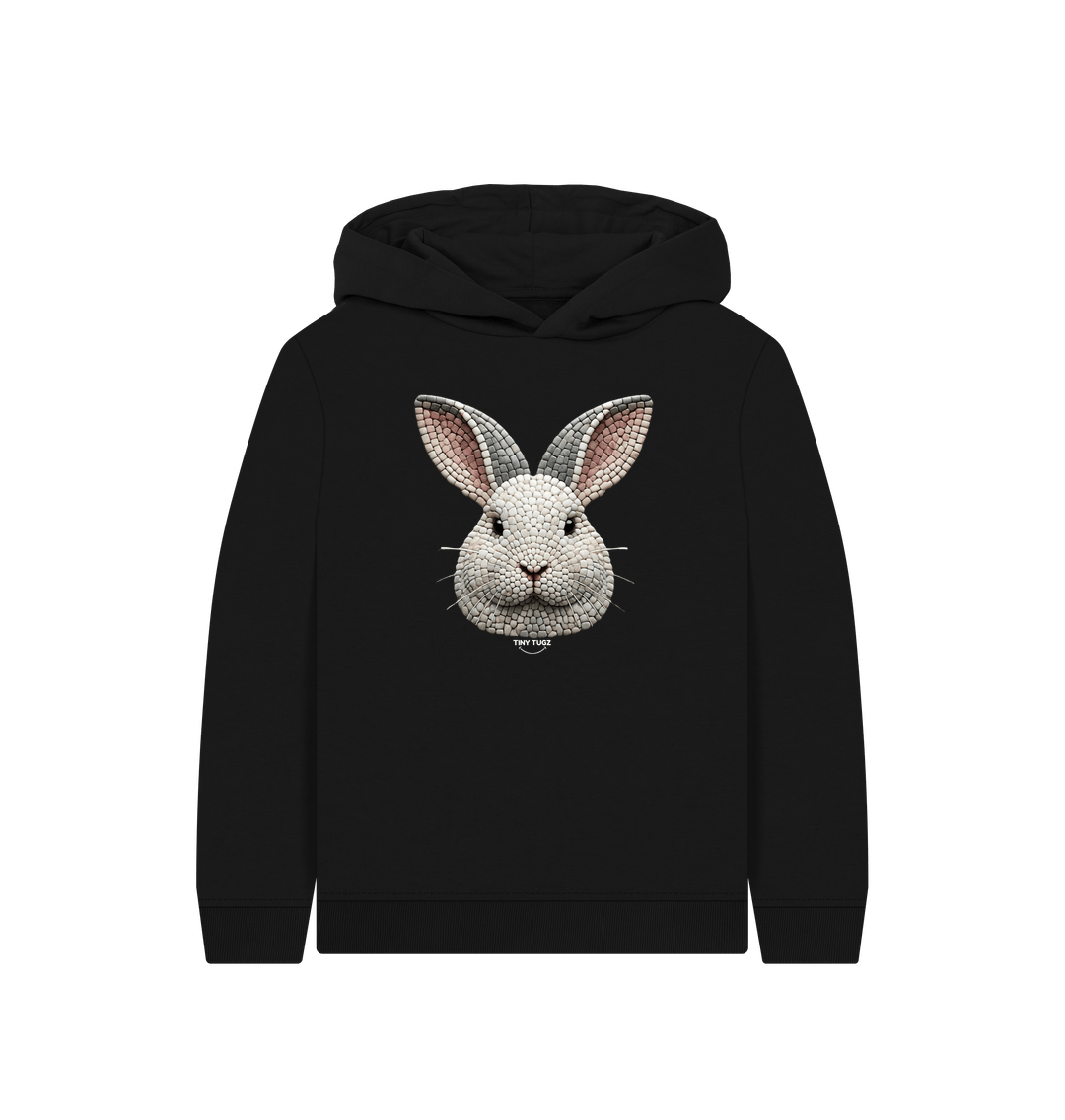 Black Printed Kids Hoodie