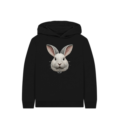 Black Printed Kids Hoodie