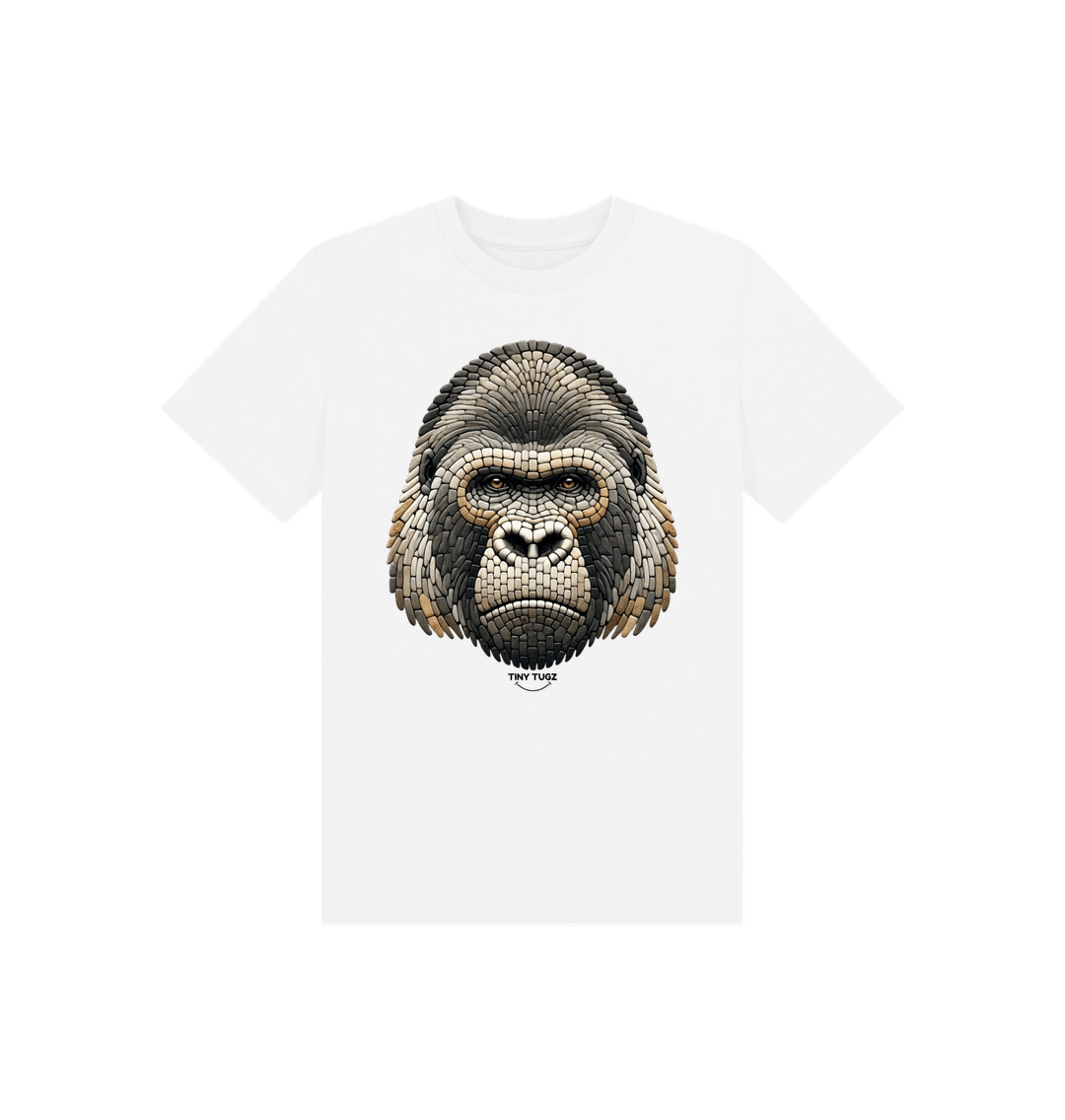 White Printed Kids T-Shirt