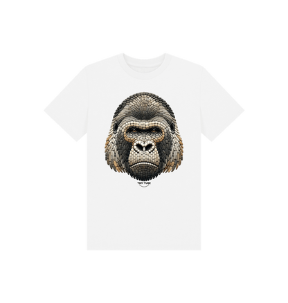 White Printed Kids T-Shirt