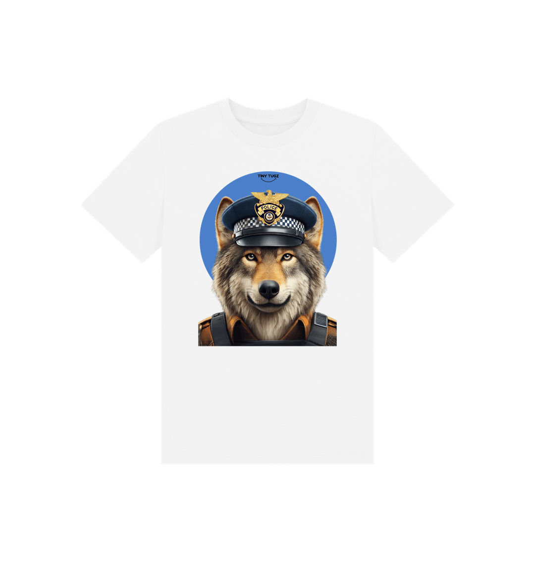 White Printed Kids T-Shirt