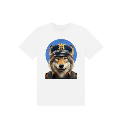 White Printed Kids T-Shirt