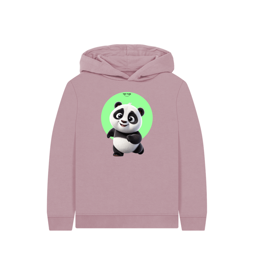 Mauve Printed Kids Hoodie
