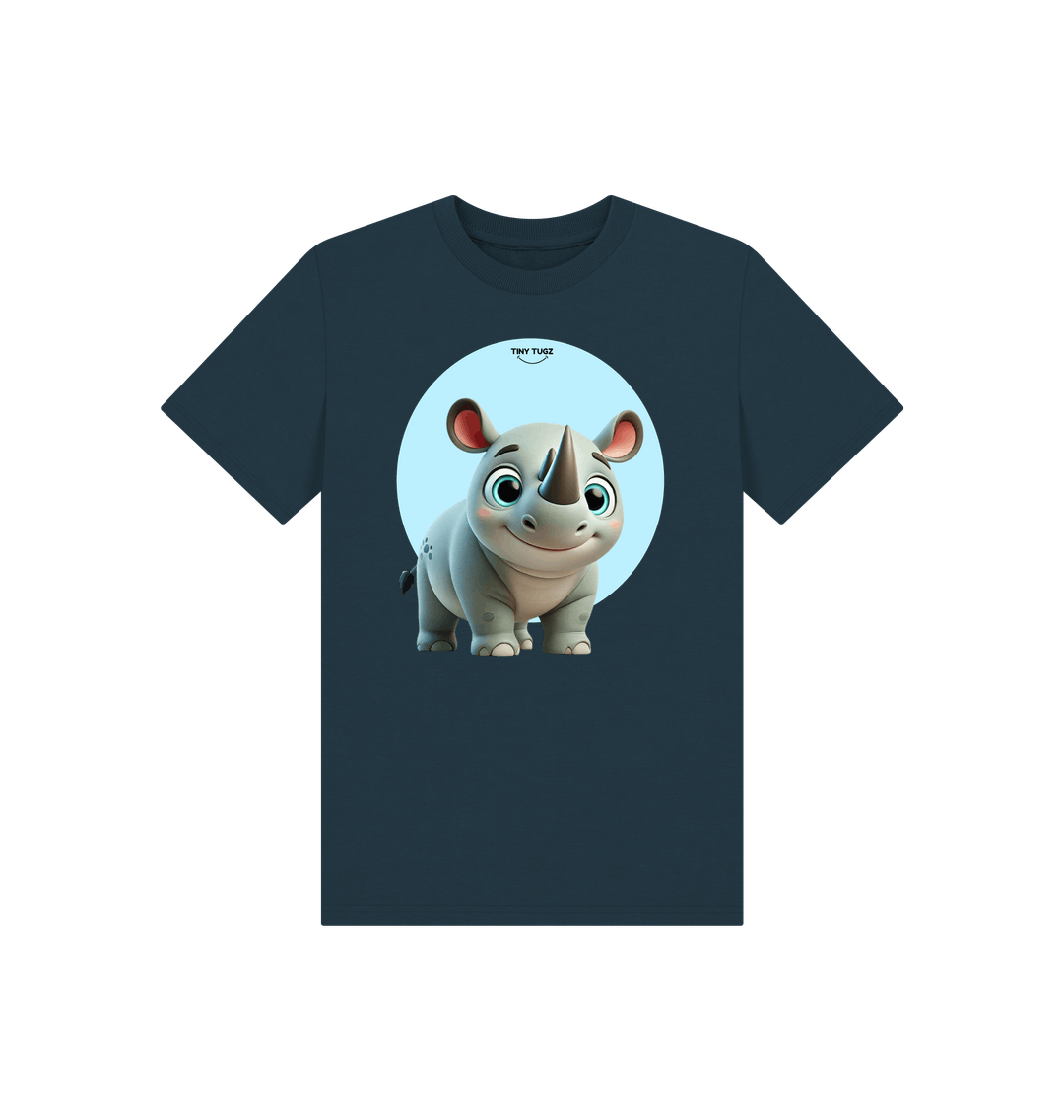 Denim Blue Printed Kids T-Shirt