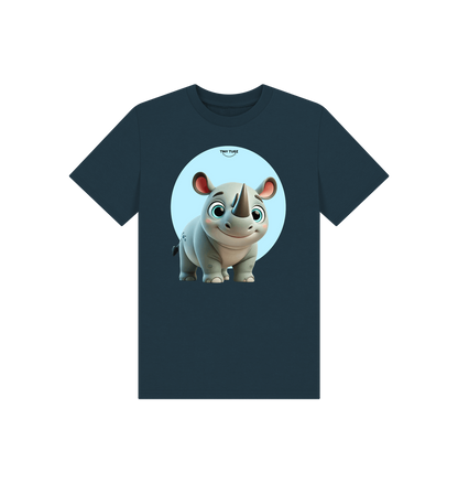 Denim Blue Printed Kids T-Shirt