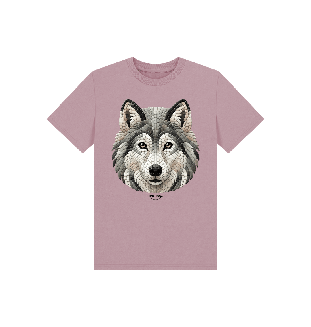 Mauve Printed Kids T-Shirt