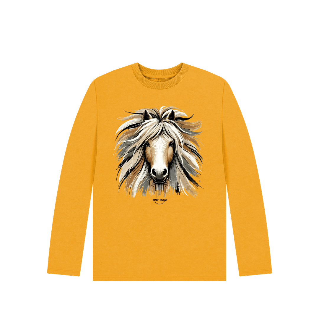 Mustard Printed Kids T-Shirt