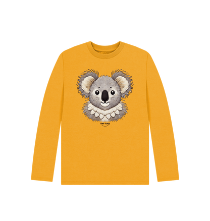 Mustard Printed Kids T-Shirt