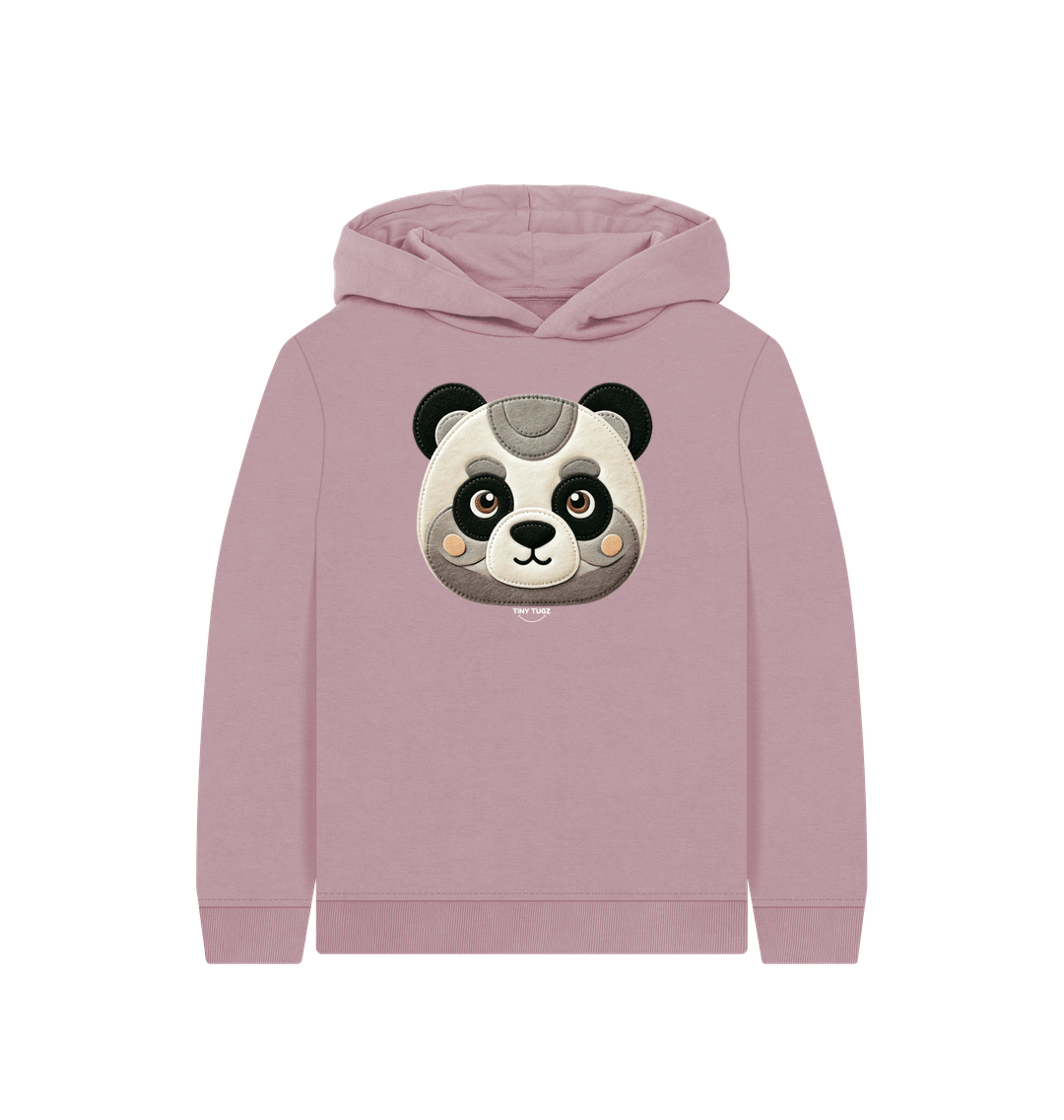 Mauve Printed Kids Hoodie