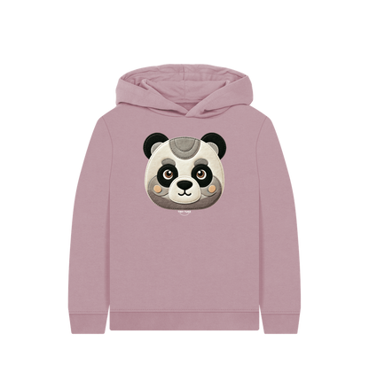 Mauve Printed Kids Hoodie