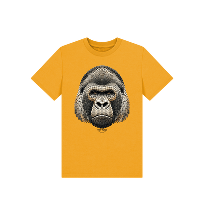 Mustard Printed Kids T-Shirt