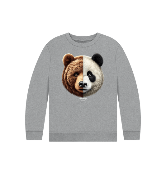 Athletic Grey Printed Kids Jumper