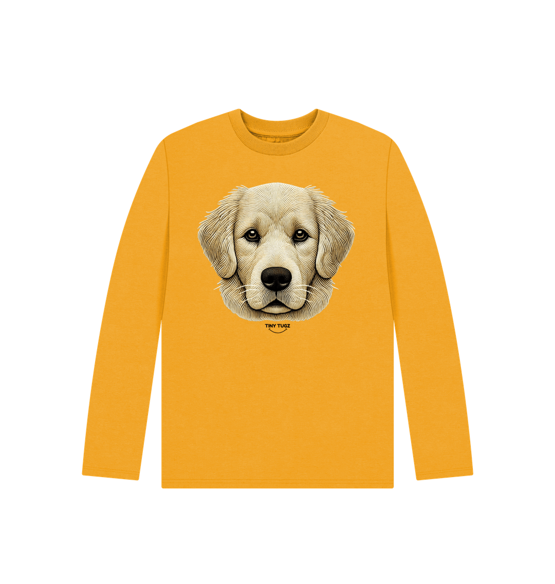 Mustard Printed Kids T-Shirt
