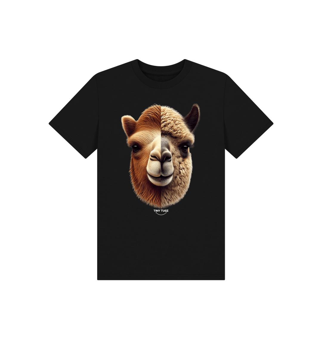 Black Printed Kids T-Shirt