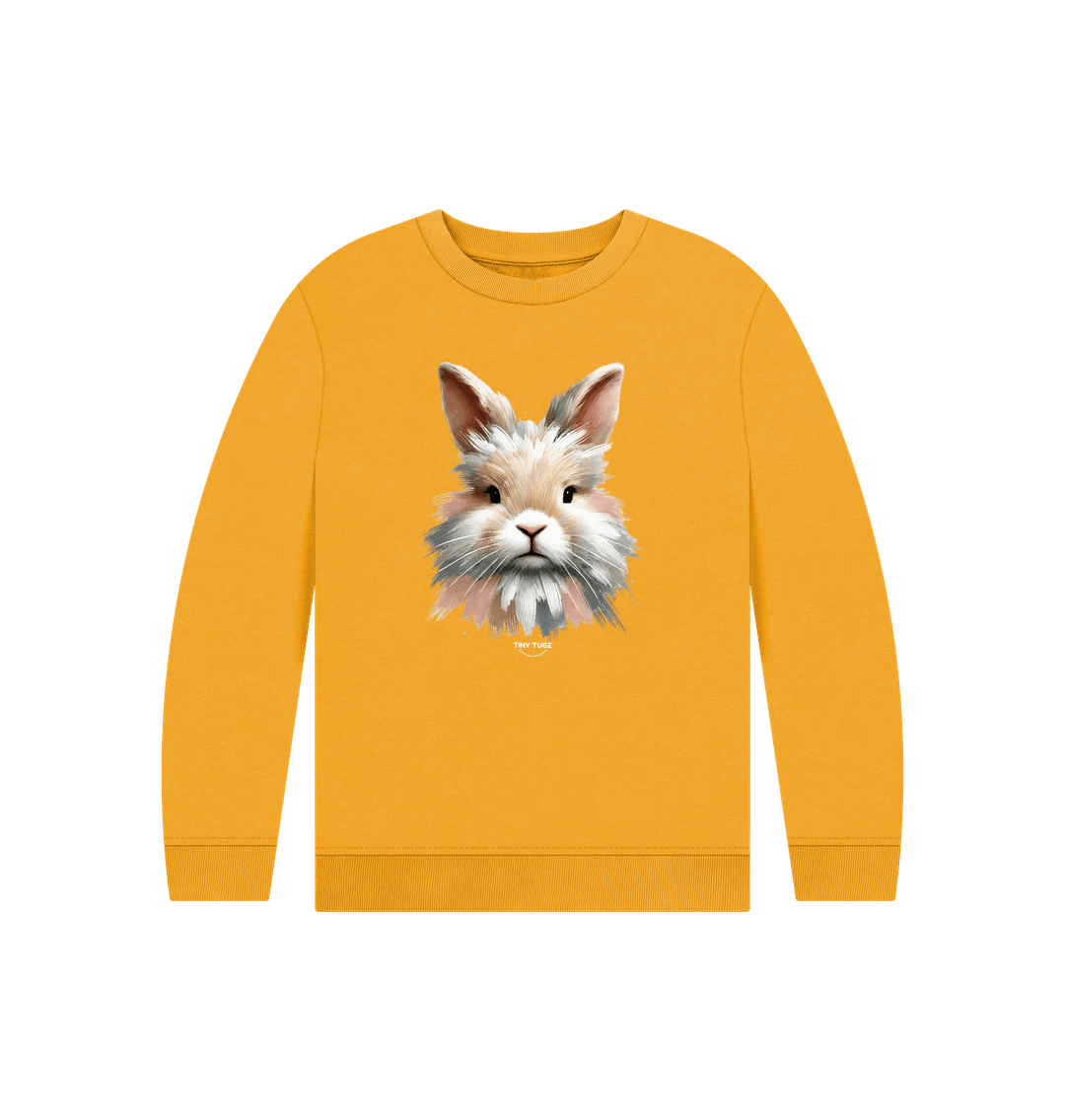 Mustard Printed Kids Jumper