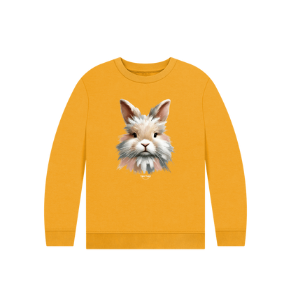 Mustard Printed Kids Jumper