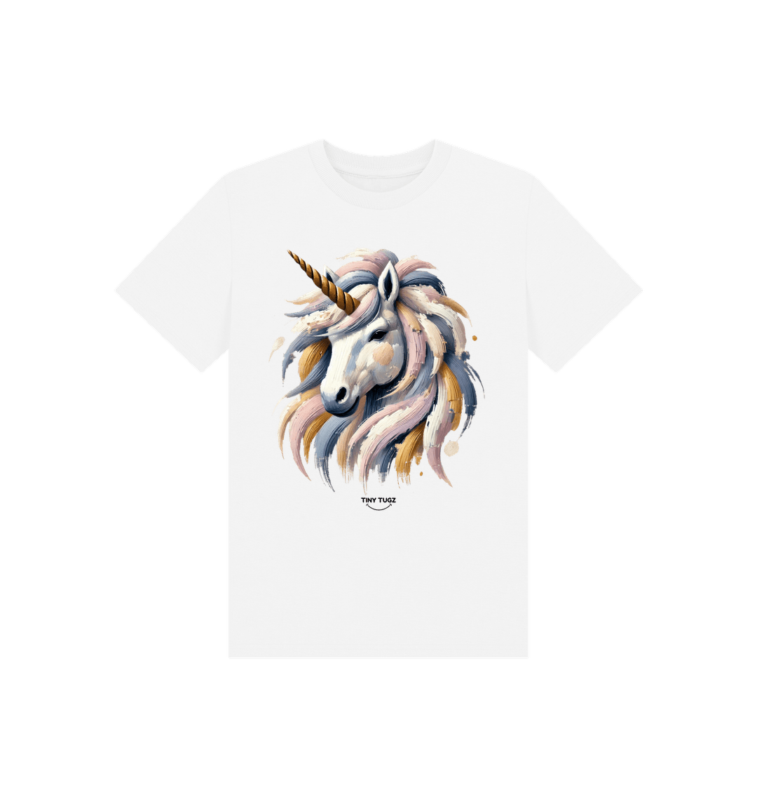 White Printed Kids T-Shirt