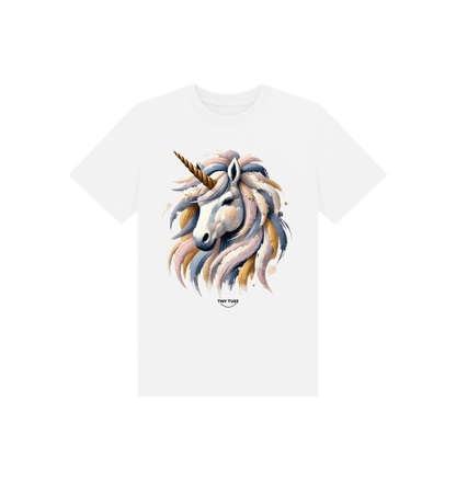 White Printed Kids T-Shirt