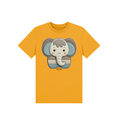 Mustard Printed Kids T-Shirt