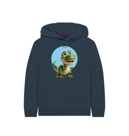 Navy Blue Printed Kids Hoodie