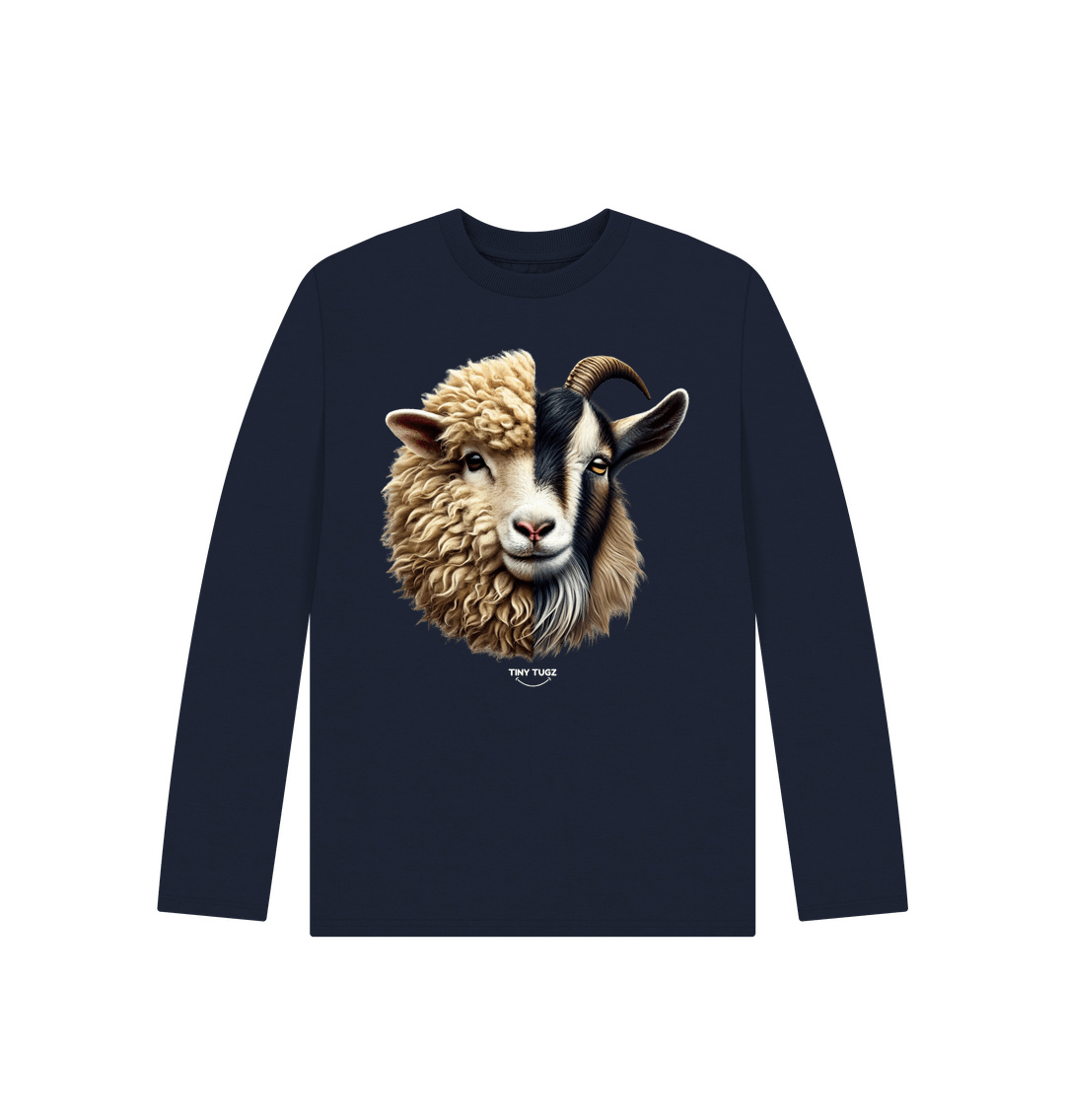 Navy Blue Printed Kids T-Shirt