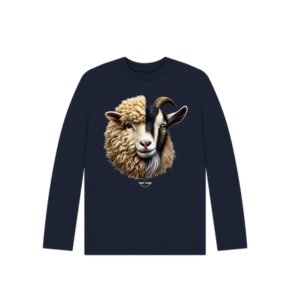 Navy Blue Printed Kids T-Shirt