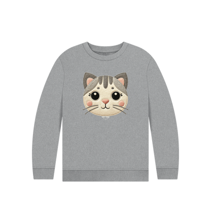 Athletic Grey Printed Kids Jumper