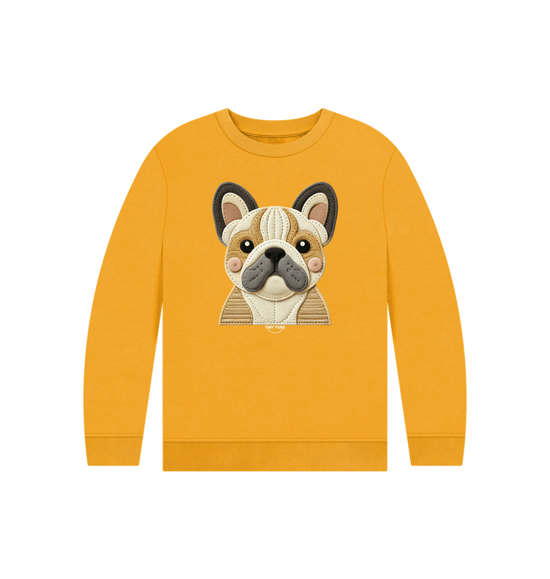 Mustard Printed Kids Jumper