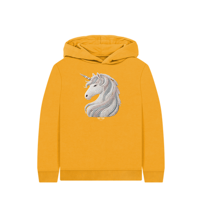 Mustard Printed Kids Hoodie