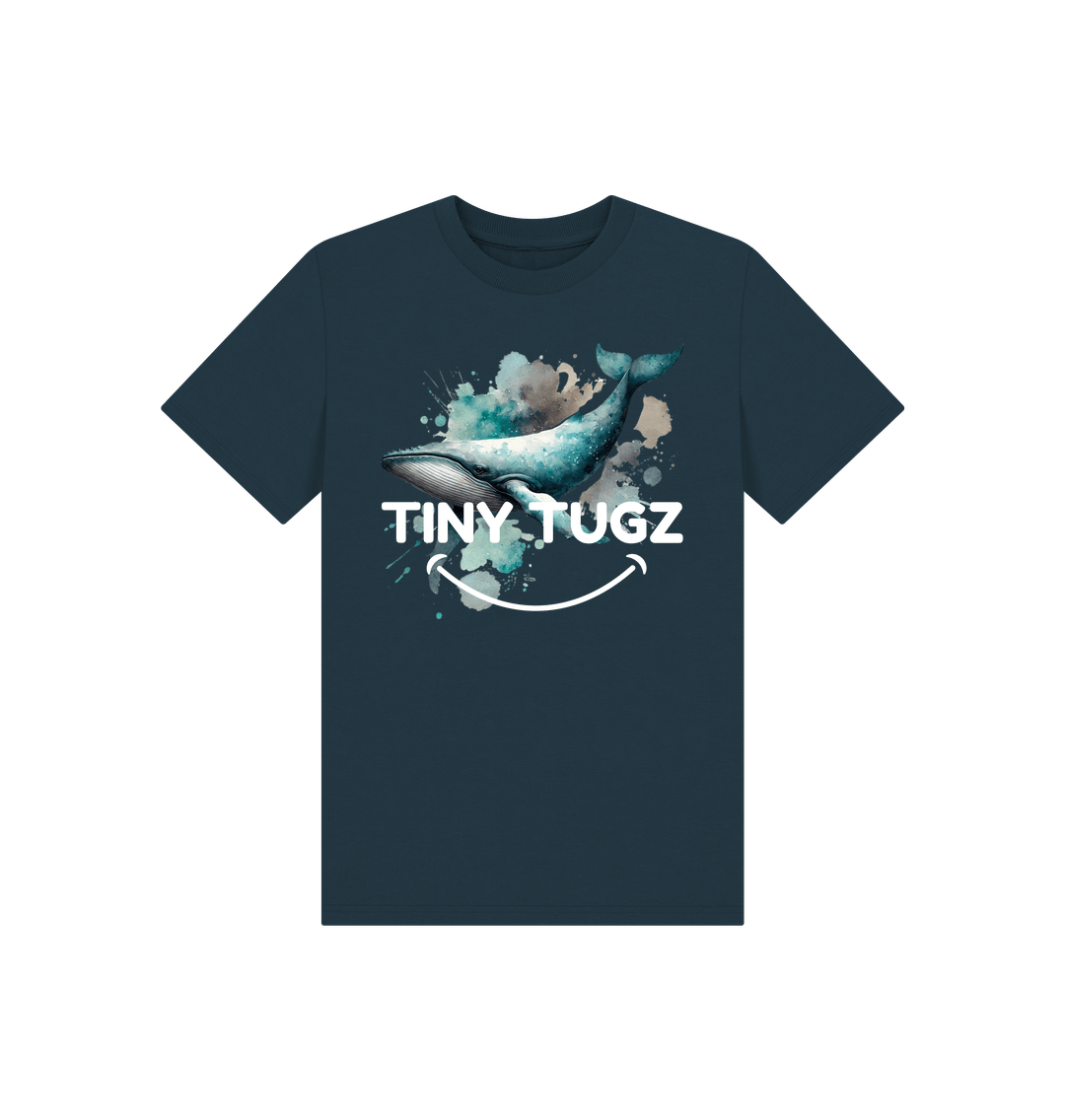Denim Blue Printed Kids T-Shirt