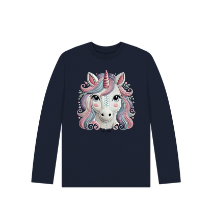 Navy Blue Printed Kids T-Shirt