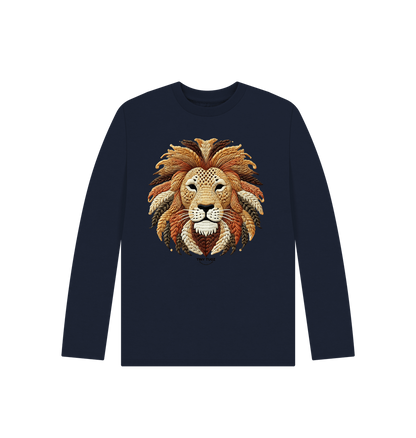 Navy Blue Printed Kids T-Shirt