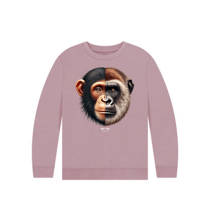 Mauve Printed Kids Jumper