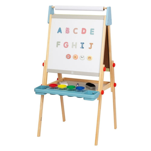 Adjustable Standing Art Easel for Kids – Dry-Erase & Chalkboard - Tiny Tugz™