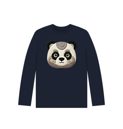 Navy Blue Printed Kids T-Shirt