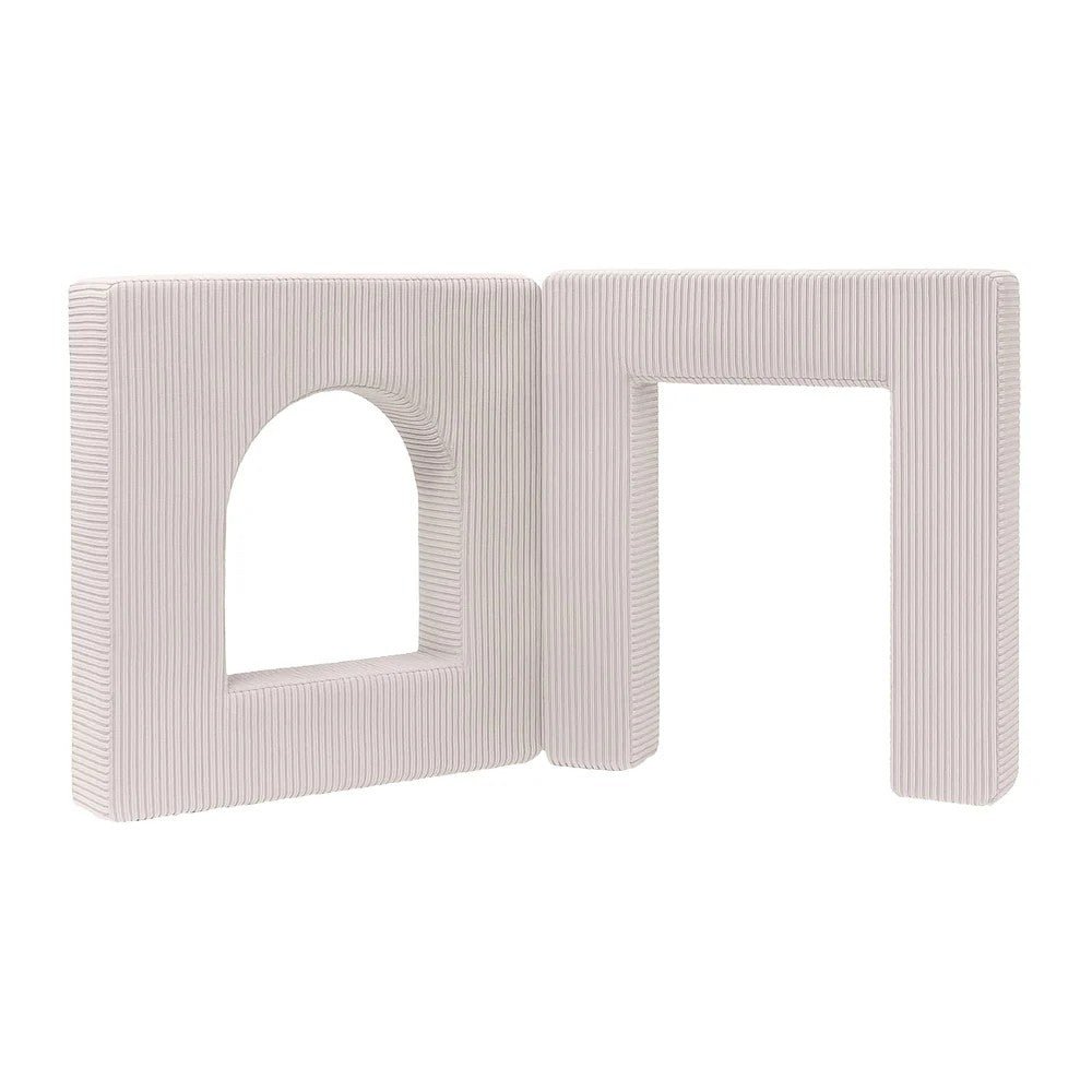 Archway Add-on for Kids Play Sofa, 4 Pieces - Velvet Corduroy, for 160 cm Sofas (Ecru) - Tiny Tugz™