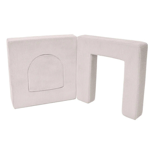 Archway Add-on for Kids Play Sofa, 4 Pieces - Velvet Corduroy, for 160 cm Sofas (Ecru) - Tiny Tugz™
