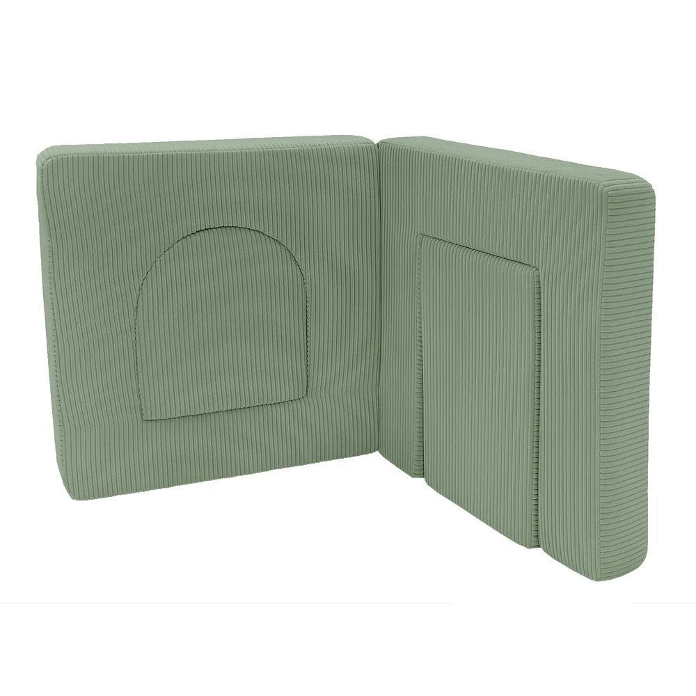 Archway Add-on for Kids Play Sofa, 4 Pieces - Velvet Corduroy, for 160 cm Sofas (Olive Green) - Tiny Tugz™