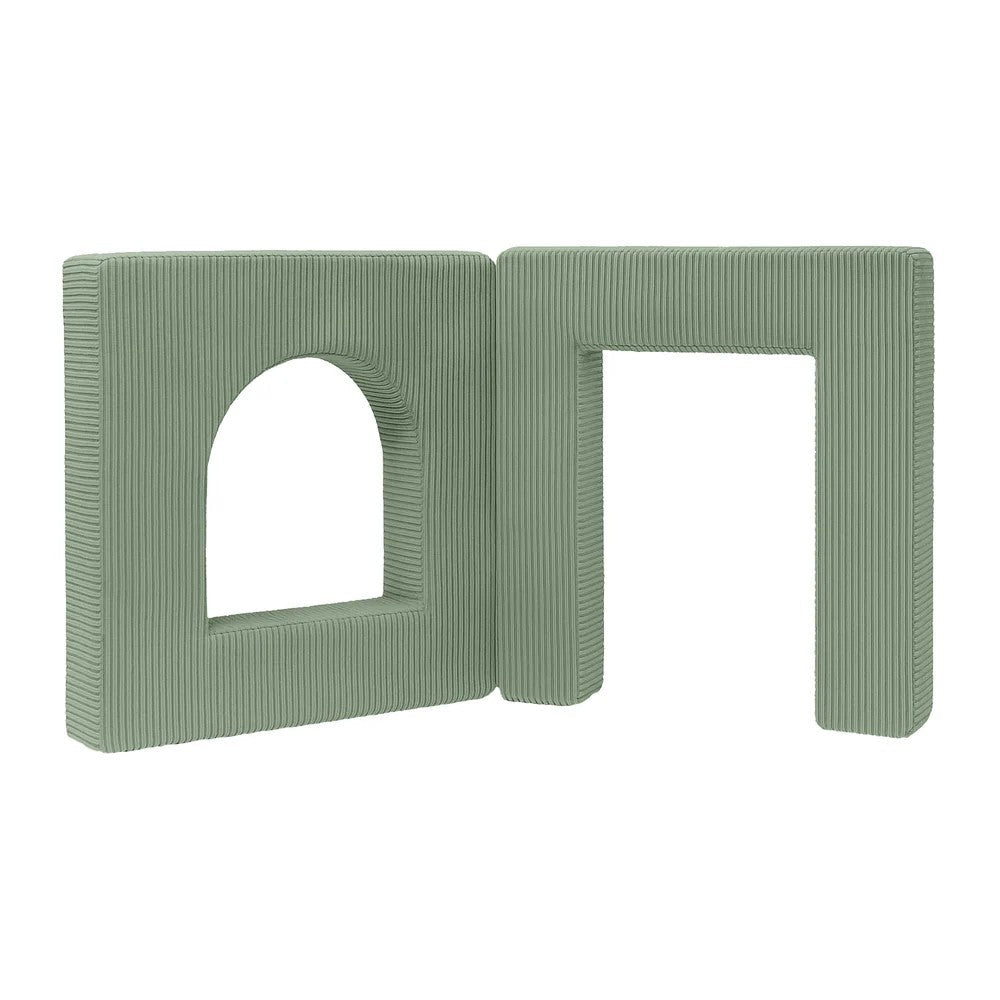 Archway Add-on for Kids Play Sofa, 4 Pieces - Velvet Corduroy, for 160 cm Sofas (Olive Green) - Tiny Tugz™