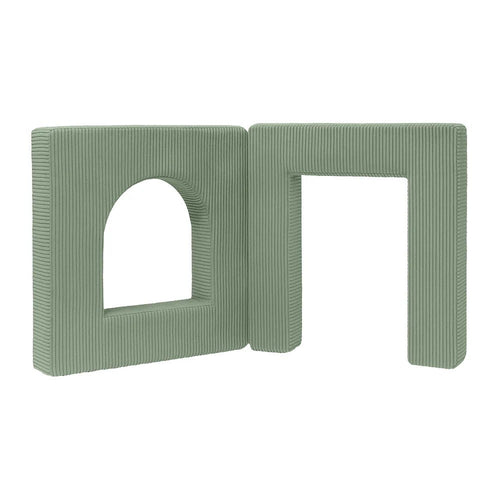 Archway Add-on for Kids Play Sofa, 4 Pieces - Velvet Corduroy, for 160 cm Sofas (Olive Green) - Tiny Tugz™