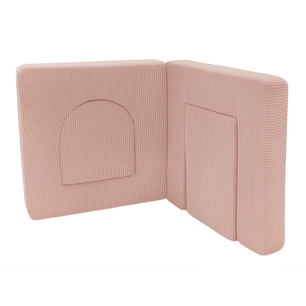 Archway Add-on for Kids Play Sofa, 4 Pieces - Velvet Corduroy, for 160 cm Sofas (Pink) - Tiny Tugz™
