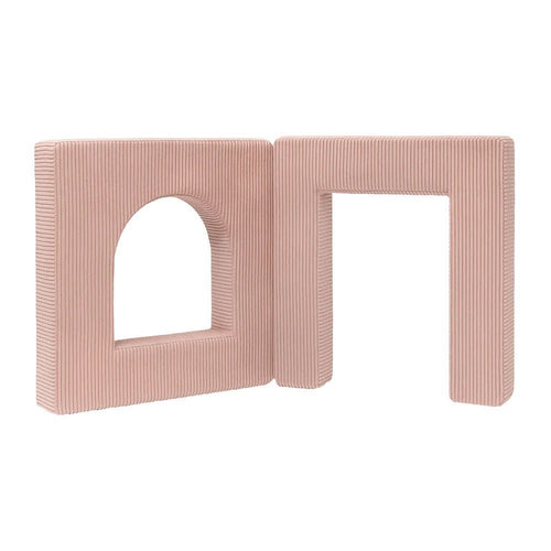 Archway Add-on for Kids Play Sofa, 4 Pieces - Velvet Corduroy, for 160 cm Sofas (Pink) - Tiny Tugz™