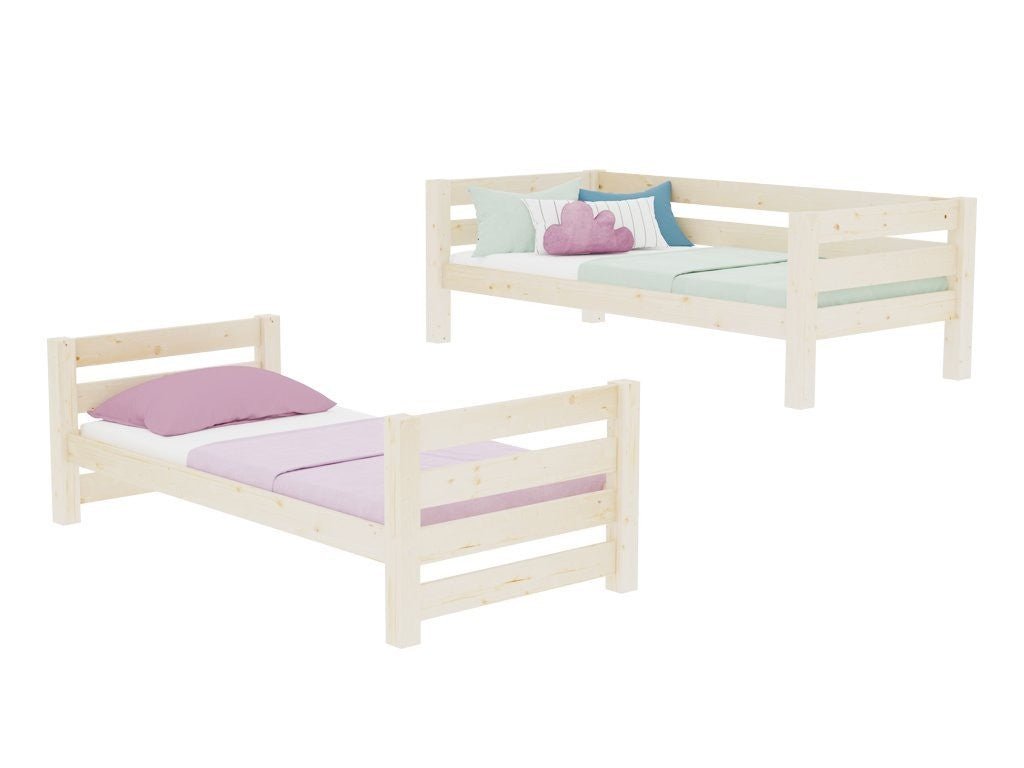 ATLAS Kids' Bunk Bed 90x200 with Storage Stairs - Solid Pine - Tiny Tugz™