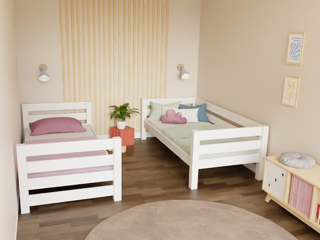 ATLAS Kids' Bunk Bed 90x200 with Storage Stairs - Solid Pine - Tiny Tugz™