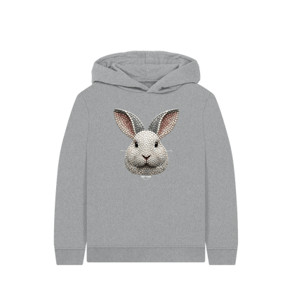 Athletic Grey Printed Kids Hoodie