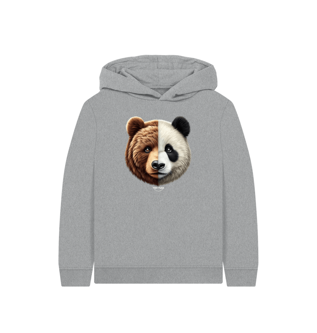 Athletic Grey Printed Kids Hoodie