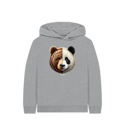 Athletic Grey Printed Kids Hoodie