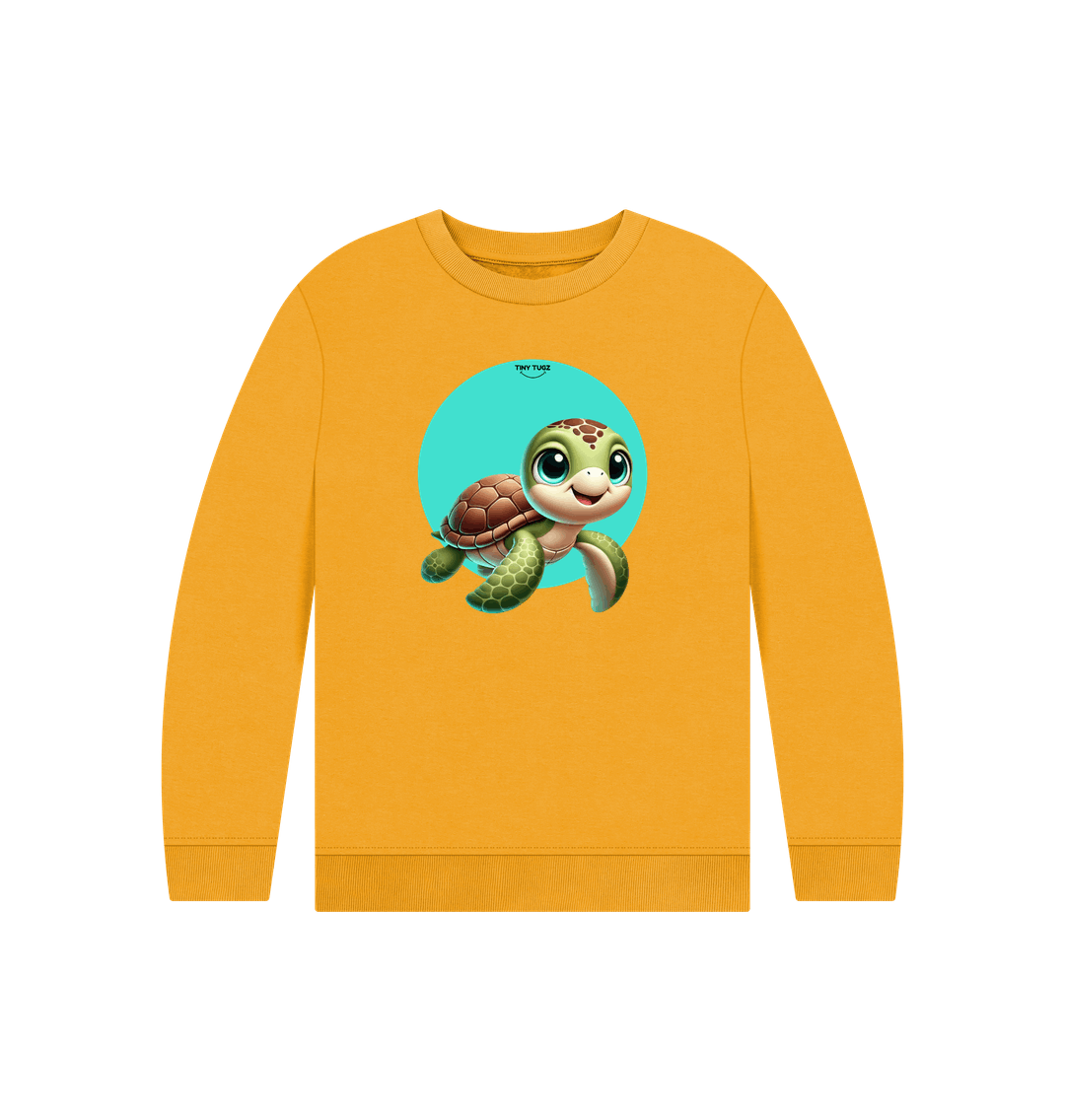 Mustard Printed Kids Jumper